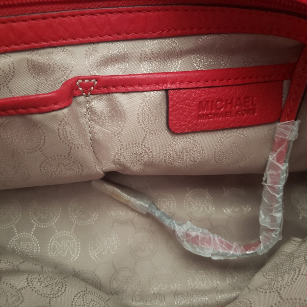 Michael Kors Red Tote Bag - Picture 4 of 5